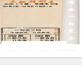 26089期: 三毛3D精品图谜