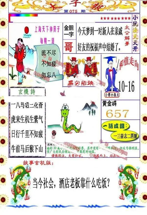 25075期: 福彩3D丹东全图分析