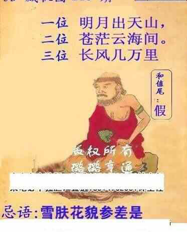 24216期: 白老3D杀码图版