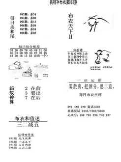 26098期: 福彩3D全套图版参考