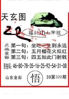 25320期: 福彩3D丹东全图分析
