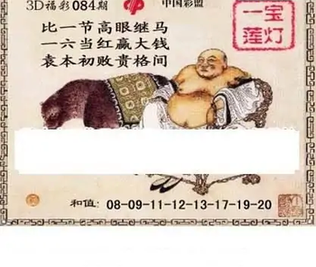 福彩3D26084期天中全套预测分析图
