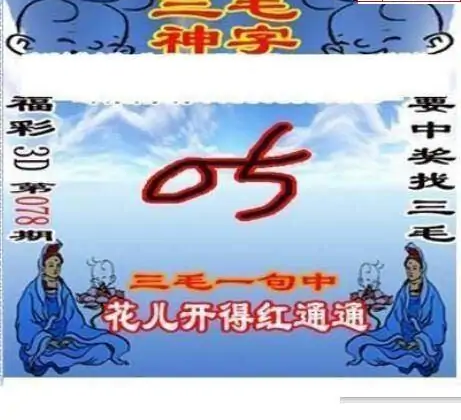 25078期: 三毛3D精品图谜