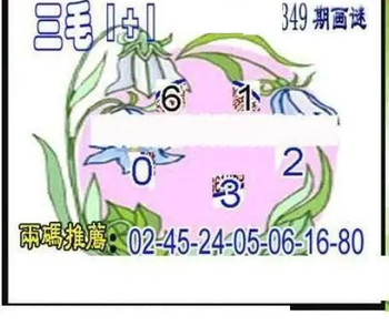 25349期: 三毛3D精品图谜