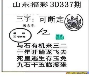 25337期: 三毛3D精品图谜