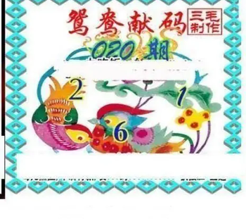 26020期: 三毛3D精品图谜
