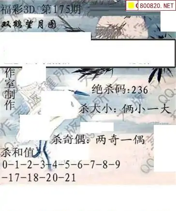 25175期: 大兵福彩3D黄金报图版