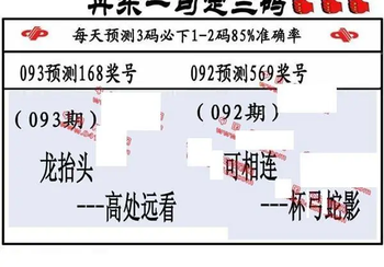 26093期: 福彩3D丹东全图分析