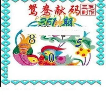 25351期: 三毛3D精品图谜