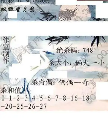 25068期: 大兵福彩3D黄金报图版