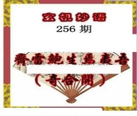 25256期: 三毛3D精品图谜
