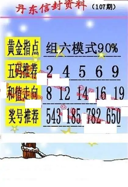 25107期: 福彩3D丹东全图分析