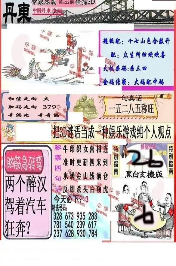 25122期: 福彩3D丹东全图分析