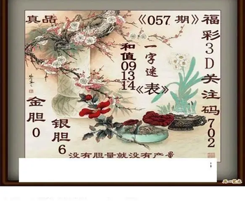 26057期: 白老3D杀码图版