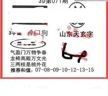 26071期: 福彩3D丹东全图分析