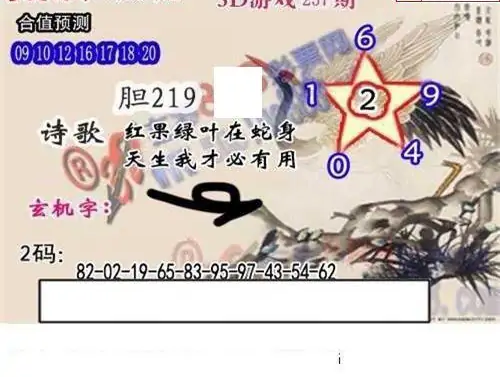 25237期: 白老3D杀码图版
