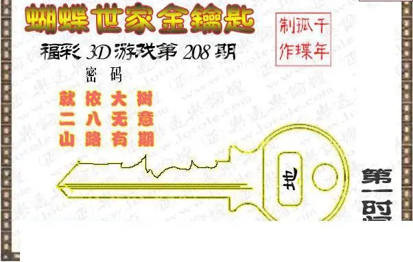 25208期: 3D蝴蝶世家蝴蝶彩图