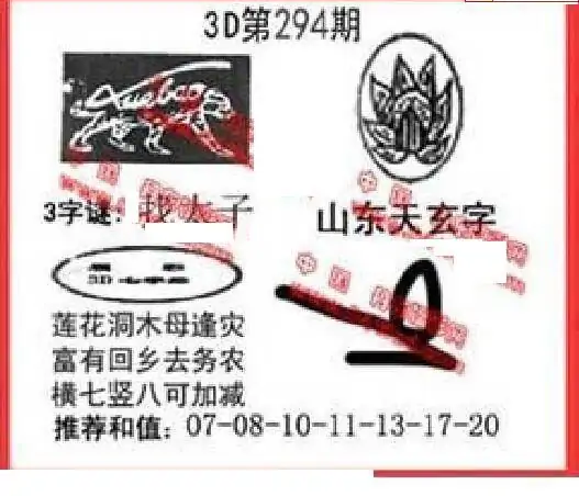 25294期: 福彩3D丹东全图分析