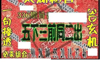 25336期: 太湖图福彩3D精品预测