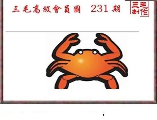 25231期: 三毛3D精品图谜