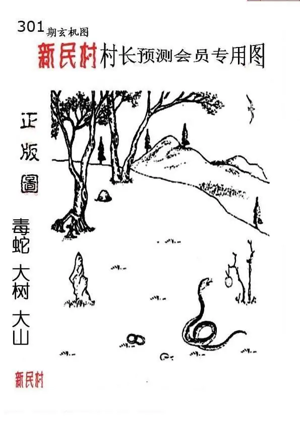 25301期: 老村长福彩3D天天图谜