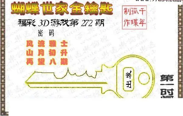 25272期: 3D蝴蝶世家蝴蝶彩图