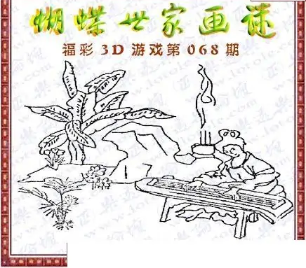 25068期: 3D蝴蝶世家蝴蝶彩图