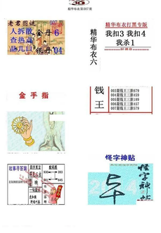26007期: 福彩3D全套图版参考