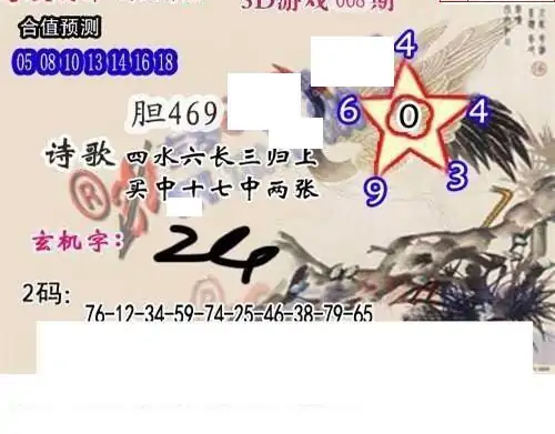 25068期: 白老3D杀码图版