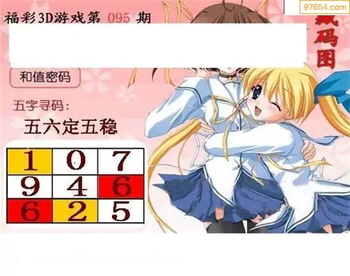 福彩3D26095期天中全套预测分析图