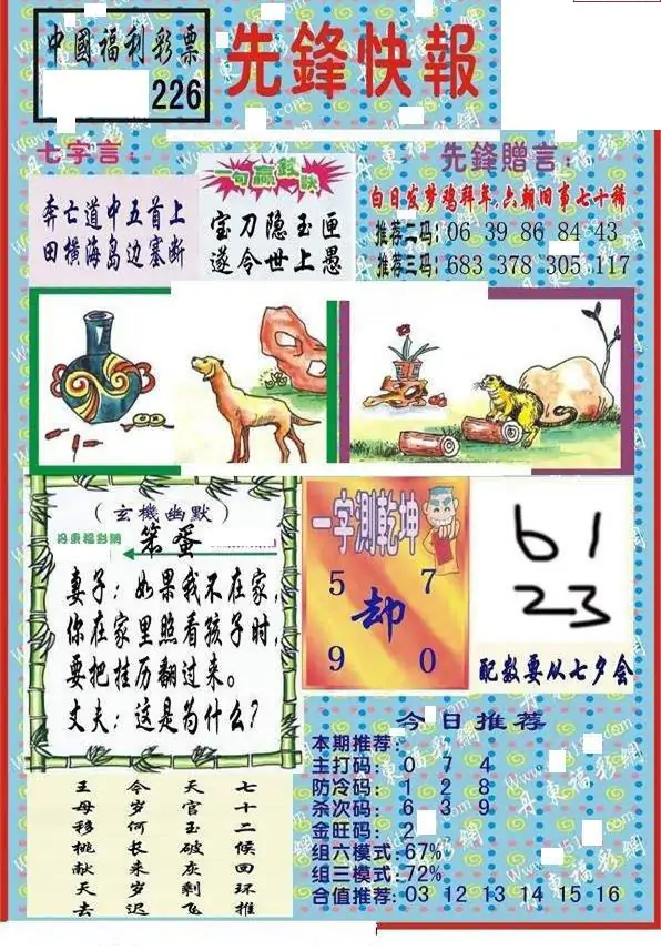 25226期: 福彩3D丹东全图分析