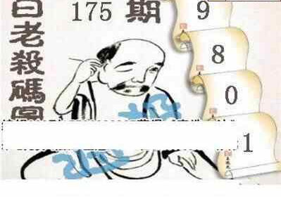 24175期: 白老3D杀码图版