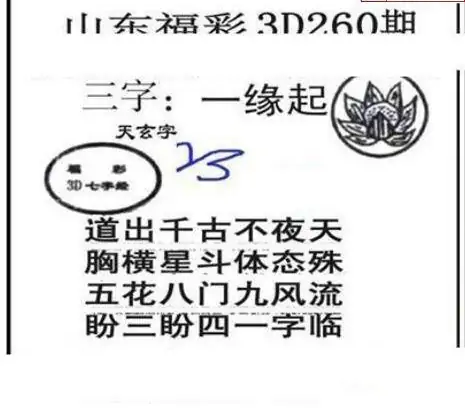 25260期: 三毛3D精品图谜