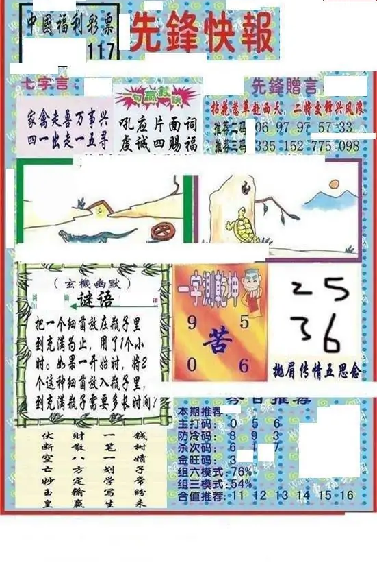 25117期: 福彩3D丹东全图分析