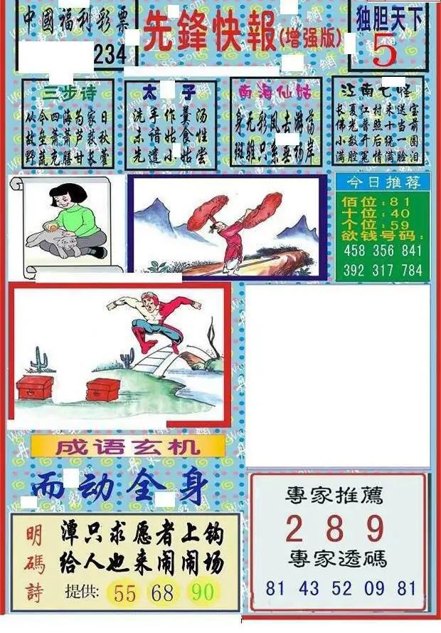 25234期: 福彩3D丹东全图分析