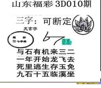 26010期: 三毛3D精品图谜