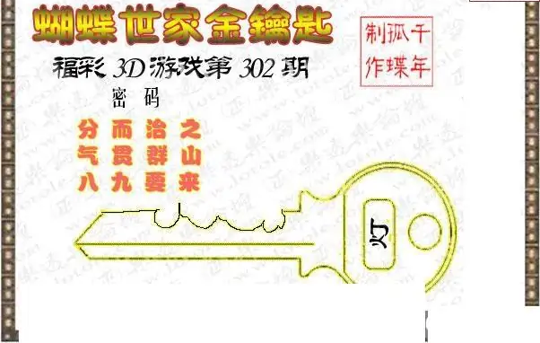 25302期: 3D蝴蝶世家蝴蝶彩图