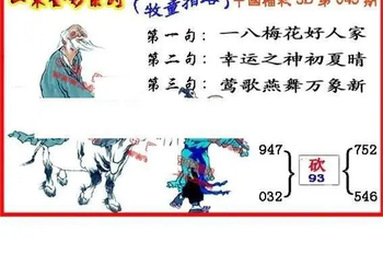 26049期: 福彩3D丹东全图分析