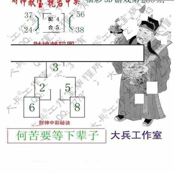 24255期: 大兵福彩3D黄金报图版