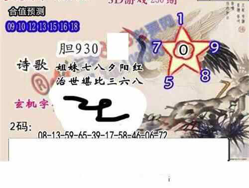 24230期: 白老3D杀码图版