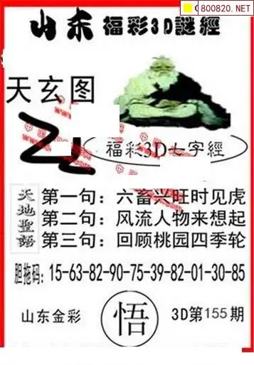 25155期: 福彩3D丹东全图分析