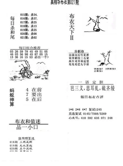 26021期: 福彩3D全套图版参考