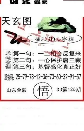 25126期: 福彩3D丹东全图分析