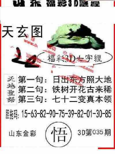 25035期: 福彩3D丹东全图分析