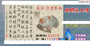 26048期: 3D蝴蝶世家蝴蝶彩图