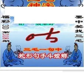 25318期: 三毛3D精品图谜