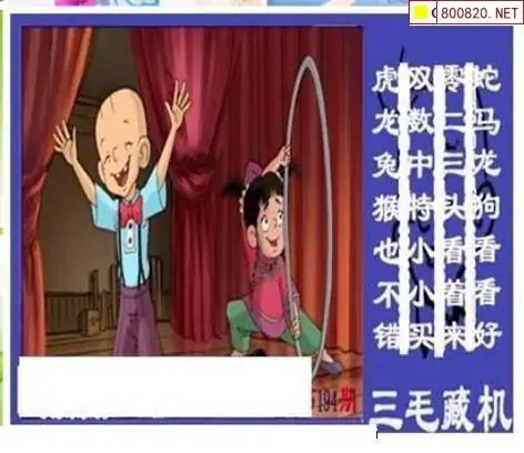 25194期: 三毛3D精品图谜