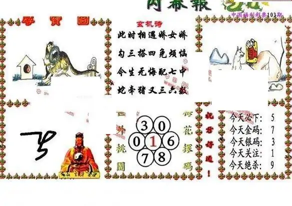 25103期: 福彩3D丹东全图分析