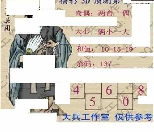 24097期: 大兵福彩3D黄金报图版