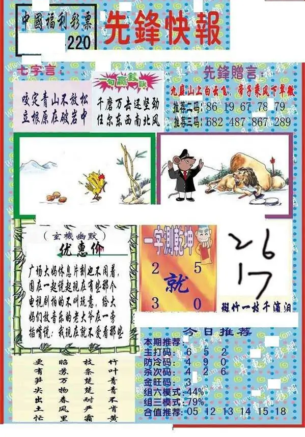 25220期: 福彩3D丹东全图分析